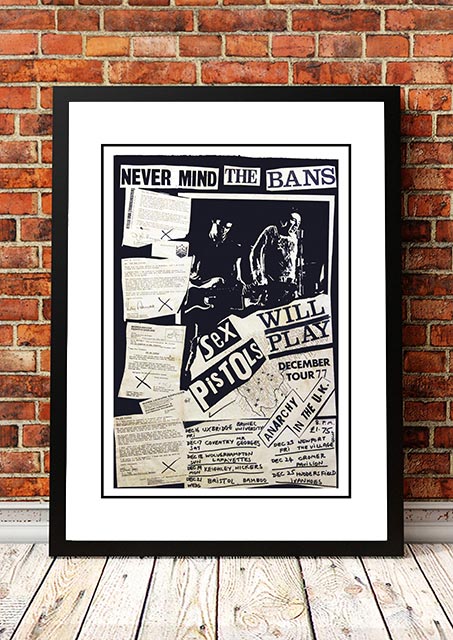 Sex Pistols Never Mind The Bans Poster 1977 Band