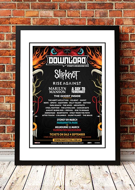 Slipknot 'Download Festival' Australia 2019 | Band & Concert Posters!