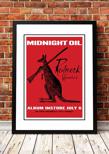Midnight Oil Redneck Wonderland Album Hawaiian Shirt Red