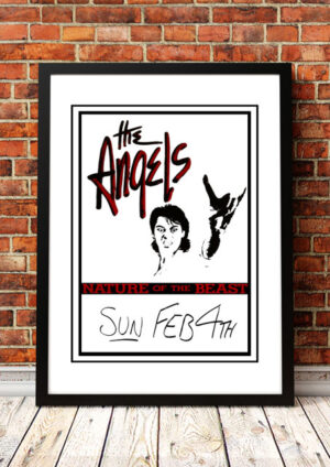 The Angels (Angel City) ‘Nature Of The Beast’ Tour Poster 1986