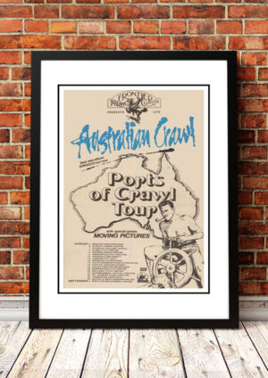 Australian Crawl / Moving Pictures ‘Ports Of Crawl’ Australian Tour Poster 1981